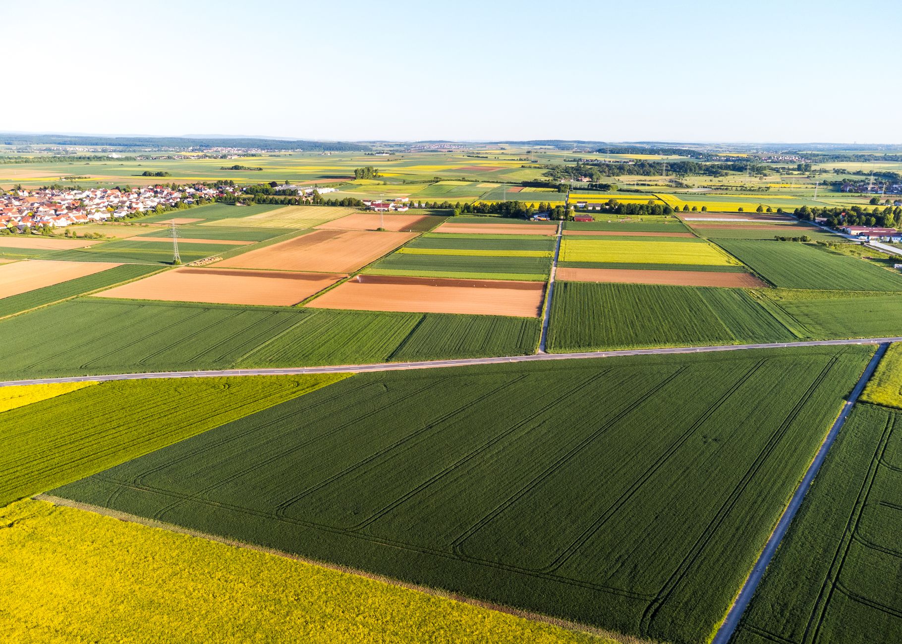 Farming operations on the outskirts of Eldoret